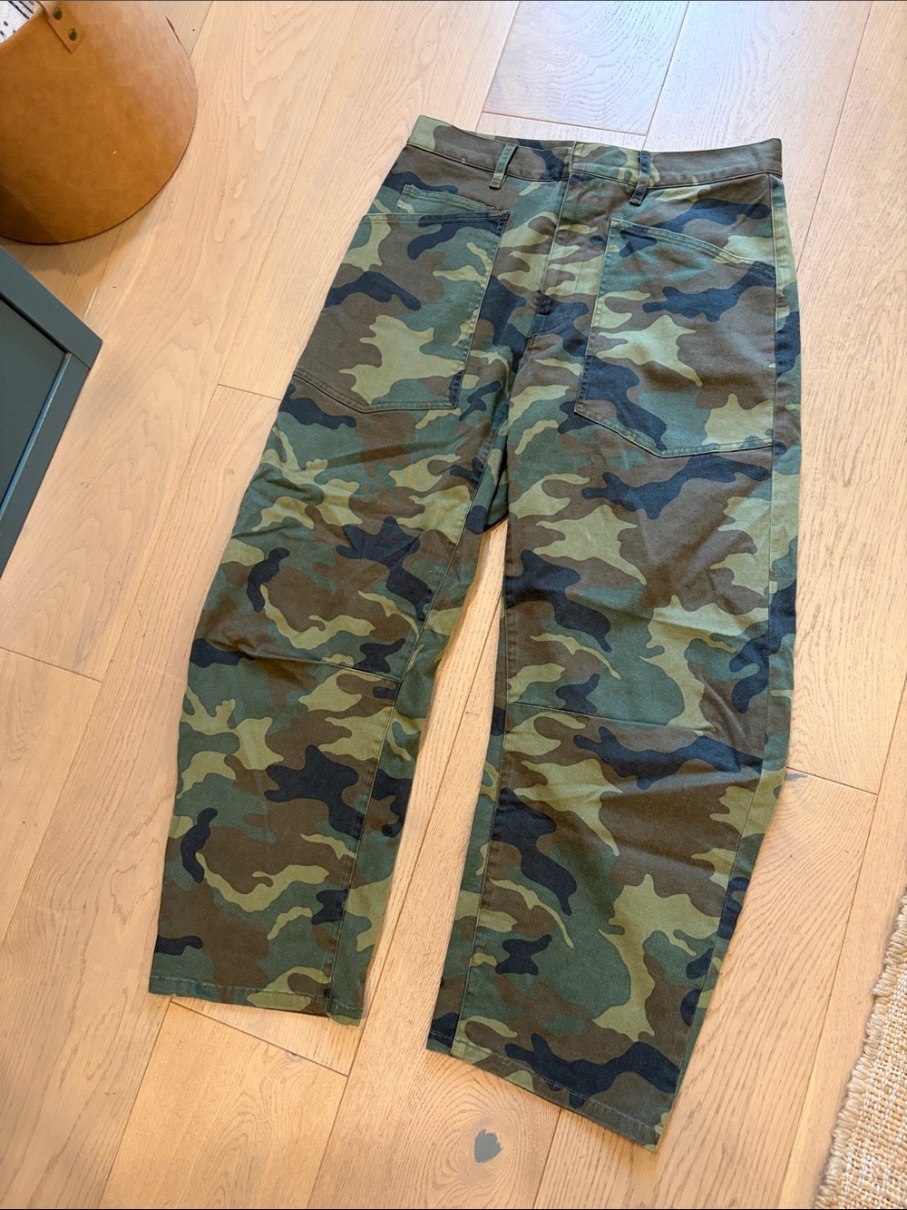 Nili Lotan Women's Camouflage Ankle Pants - Olive & Black